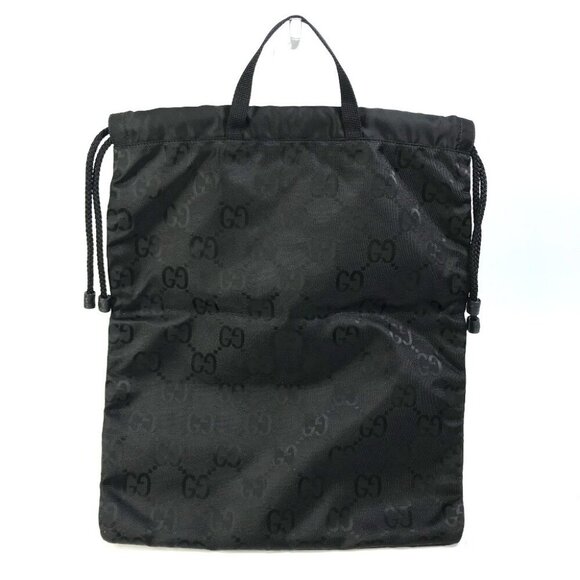 GUCCI 674247 GG laundry bag Off the grid Hand Bag Nylon Black Unused - Picture 3 of 12